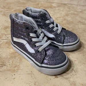 Purple Sparkly Vans Hightops